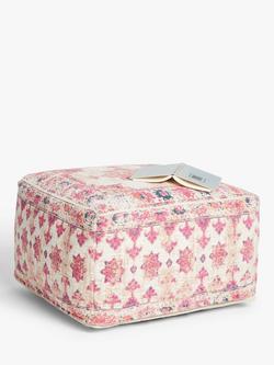 John Lewis Distressed Medallion Pouffe, Multi - view 2, Multi