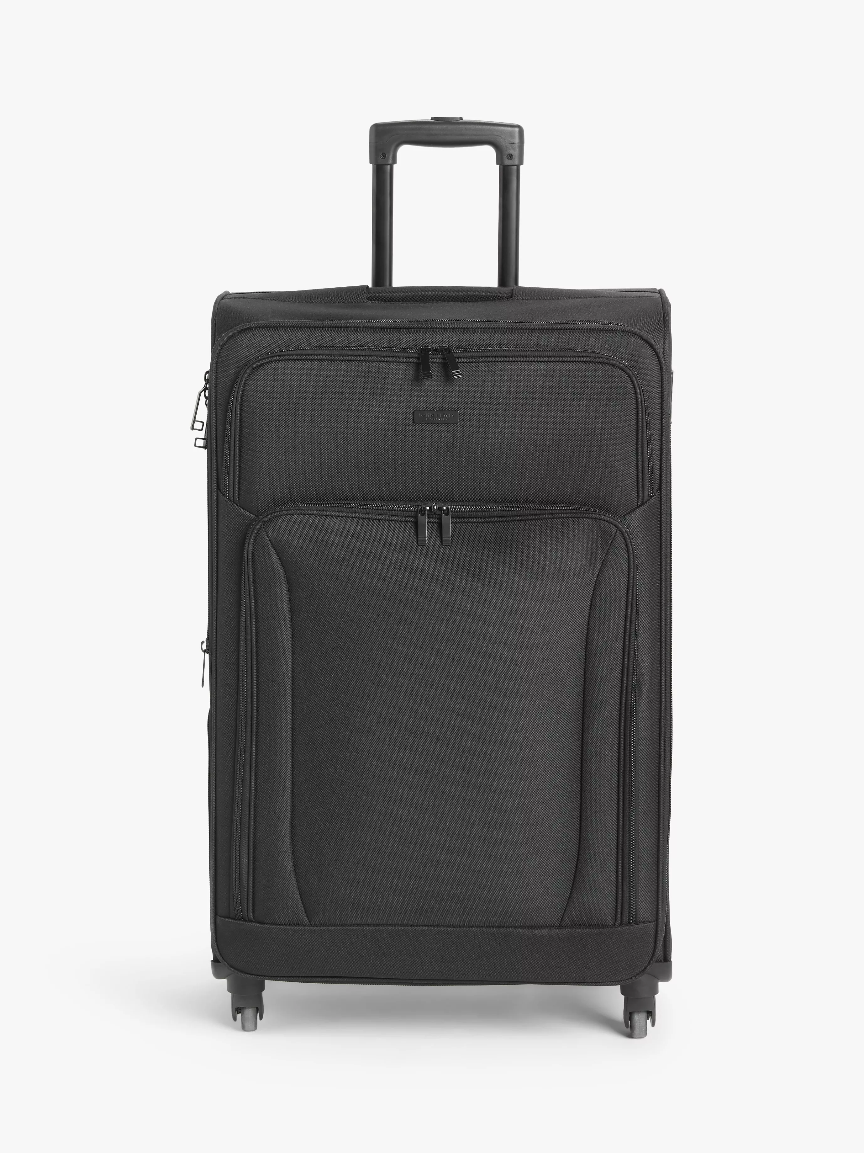 John Lewis Melbourne 77cm 4 Wheel Large Suitcase Black