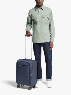 John Lewis Vienna 4-Wheel 55cm Lightweight Cabin Case - view 2, Navy