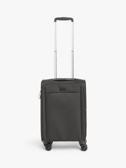 John Lewis Vienna 4-Wheel 55cm Lightweight Cabin Case, Black