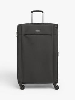 John Lewis Vienna 4-Wheel 76cm Lightweight Large Suitcase, Black