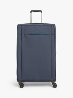 John Lewis Vienna 4-Wheel 76cm Lightweight Large Suitcase, Navy