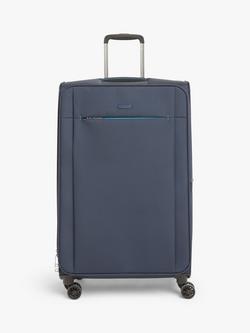 John Lewis Vienna 4-Wheel 76cm Lightweight Large Suitcase, Navy