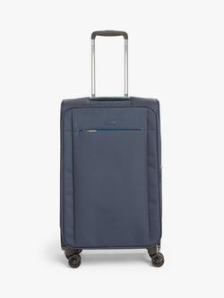 John Lewis Vienna 4-Wheel 66cm Lightweight Medium Suitcase, Navy