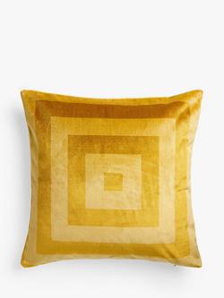 John Lewis Box Stripe Cushion, Gold