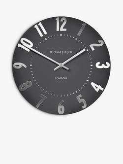 Thomas Kent Mulberry Wall Clock, 50cm, Graphite