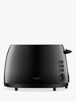 John Lewis JLT093 2-Slice Toaster, Black Plastic