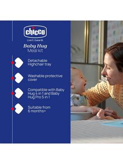 Chicco Baby Hug Meal Kit, Grey/White - view 2, Grey/White