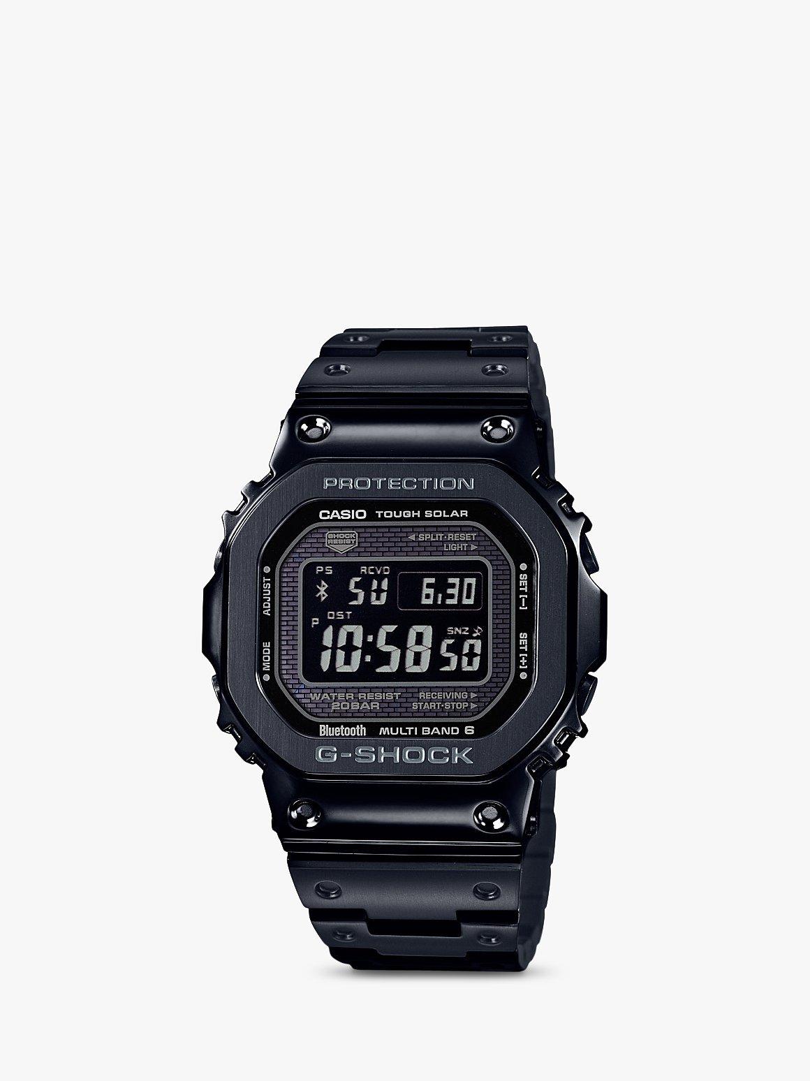 Casio Men's G-Shock Metal Bluetooth Bracelet Strap Watch, Black GMW-B5000GD-1ER