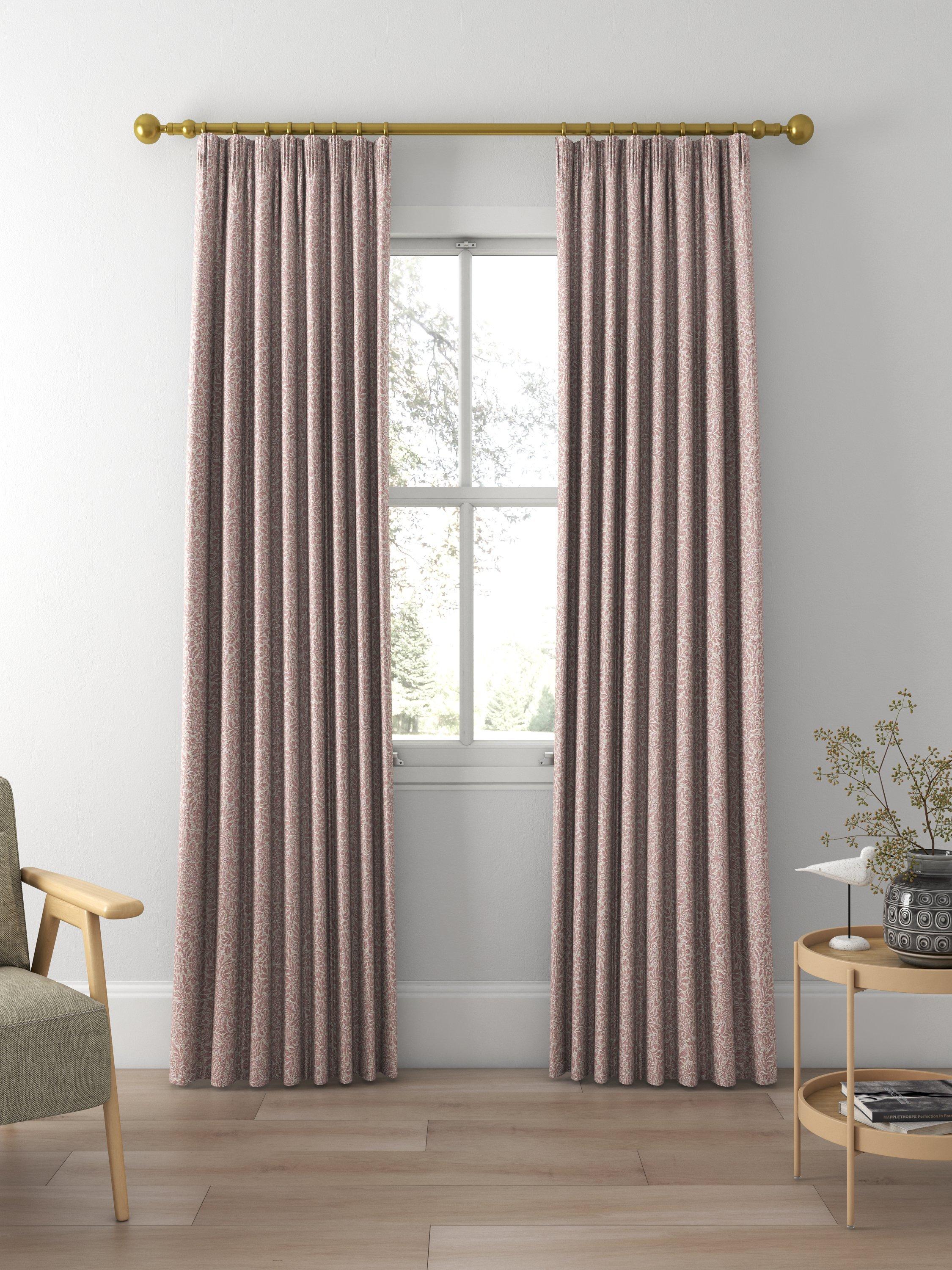 John Lewis Hidcote Weave Made to Measure Curtains or Roman Blind, Rosa