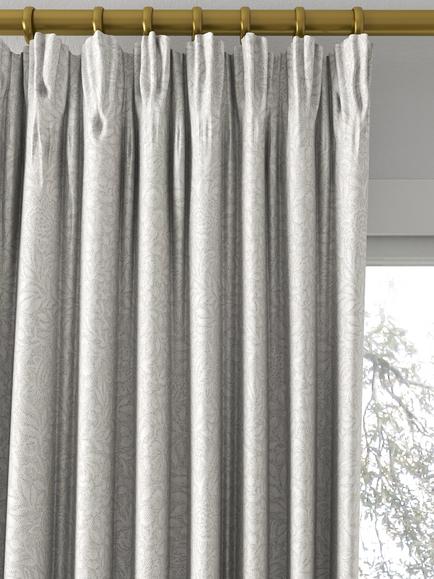 John Lewis Hidcote Weave Made to Measure Curtains or Roman Blind, Dove - view 2, Dove