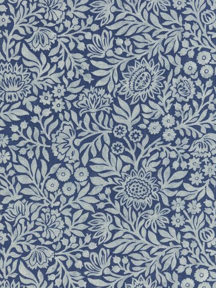 John Lewis Hidcote Print Made to Measure Curtains or Roman Blind, Dark Night Sky, Dark Night Sky