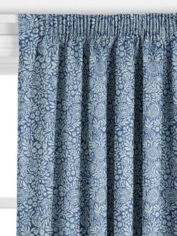 John Lewis Hidcote Print Made to Measure Curtains or Roman Blind, Dark Night Sky - view 2, Dark Night Sky