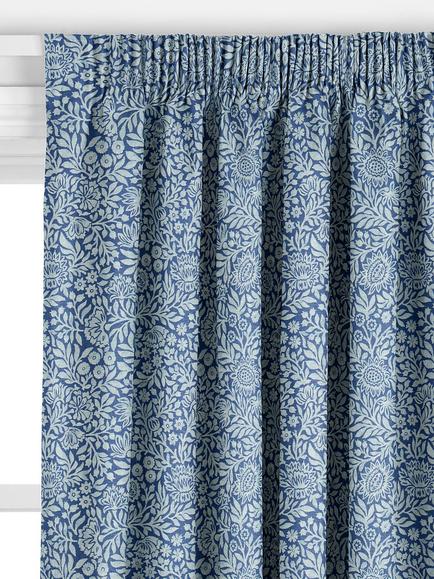 John Lewis Hidcote Print Made to Measure Curtains or Roman Blind, Dark Night Sky - view 2, Dark Night Sky