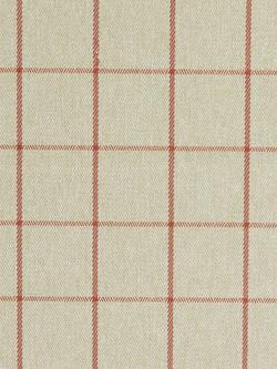 John Lewis Classic Check Made to Measure Curtains or Roman Blind, Auburn, Auburn