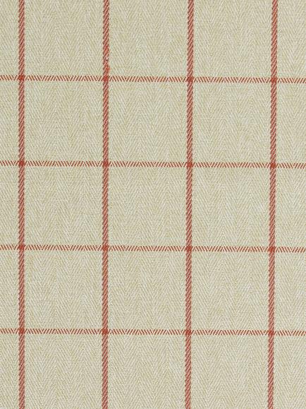 John Lewis Classic Check Made to Measure Curtains or Roman Blind, Auburn, Auburn