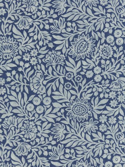 John Lewis Hidcote Print Furnishing Fabric, Dark Night Sky