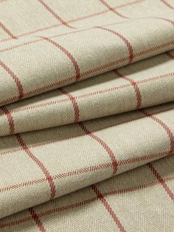 John Lewis Classic Check Furnishing Fabric - view 2, Auburn