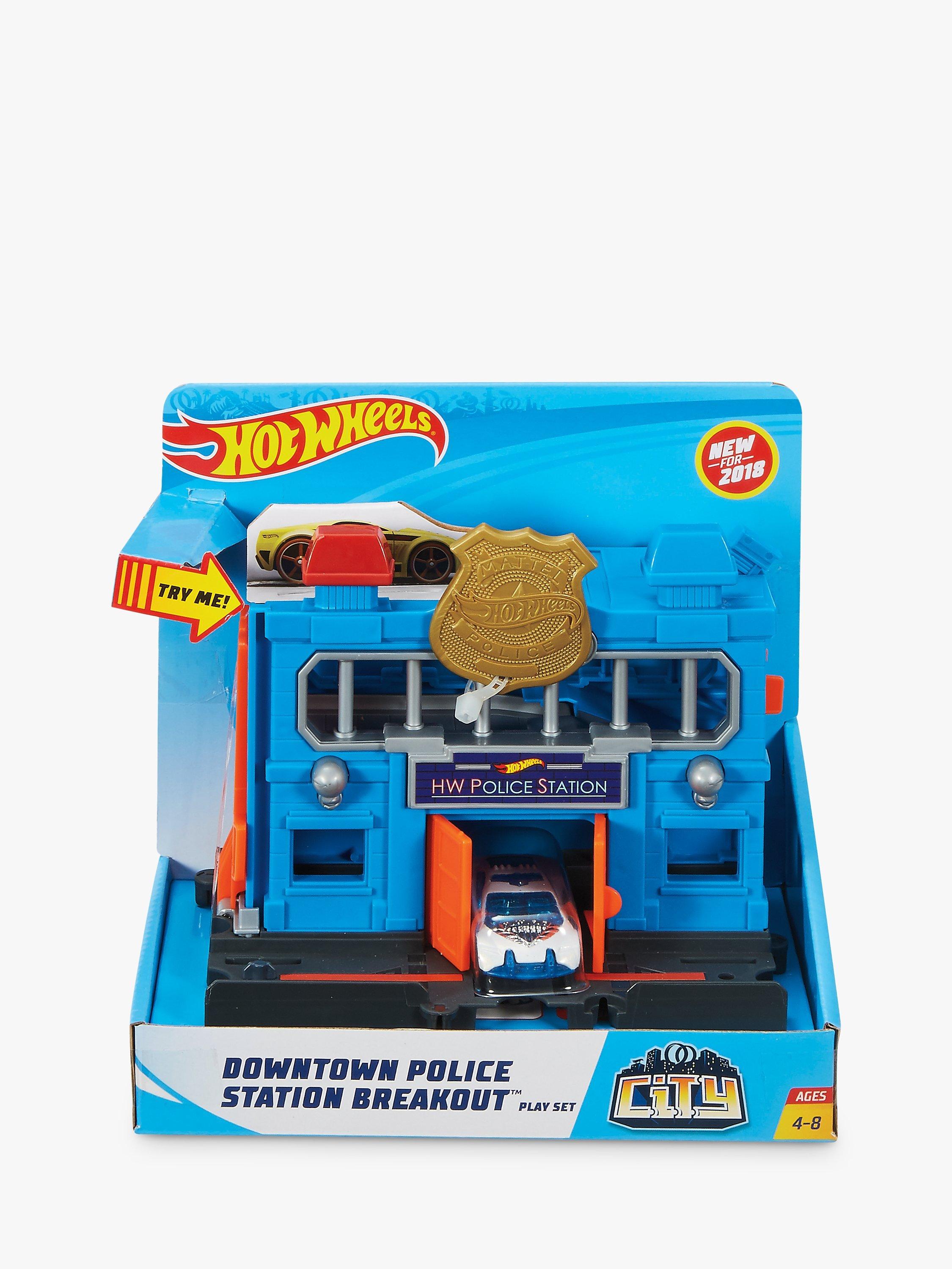 Hot Wheels Downtown City Police Station