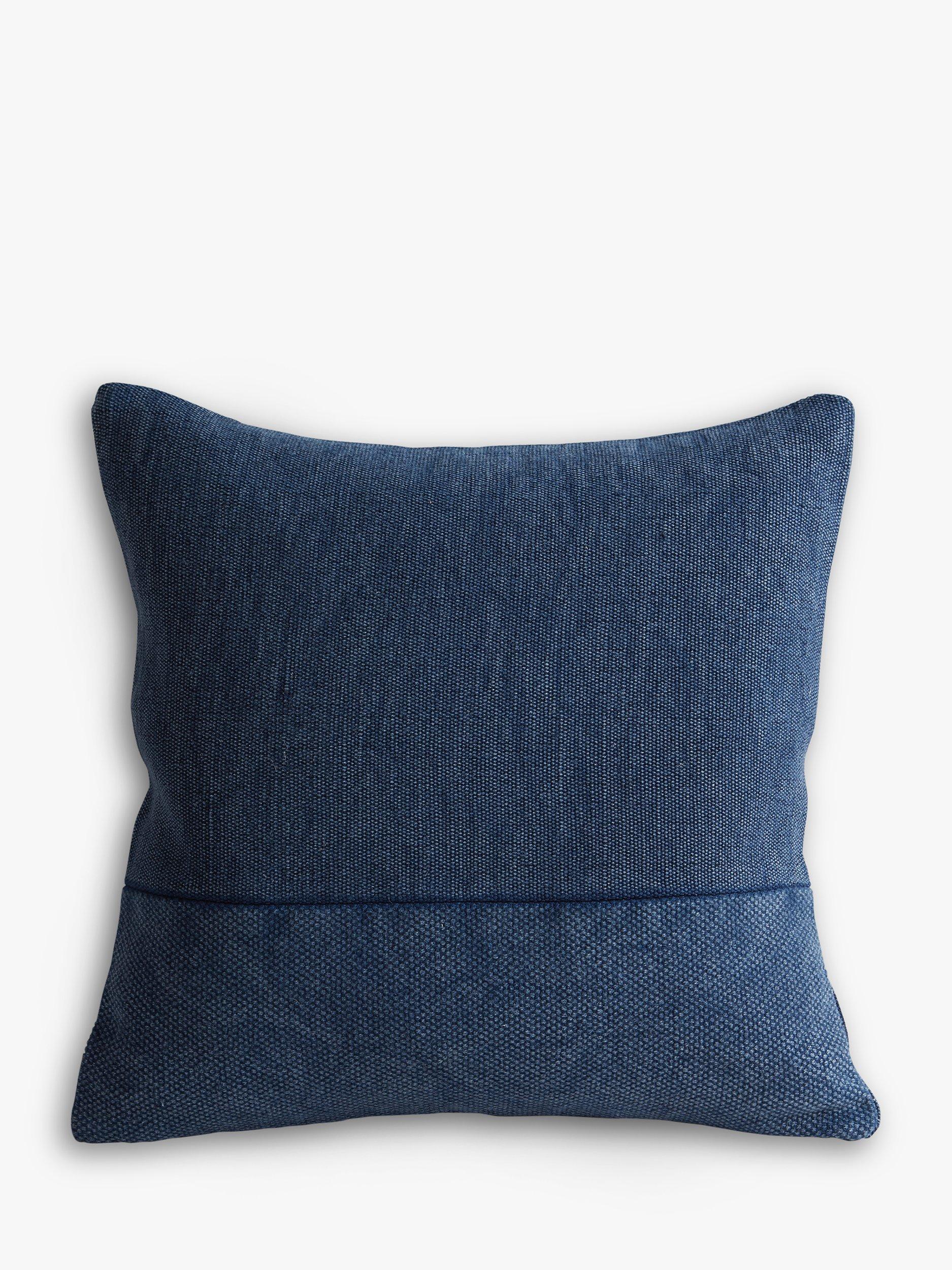 west elm Cotton Canvas Cushion, Midnight