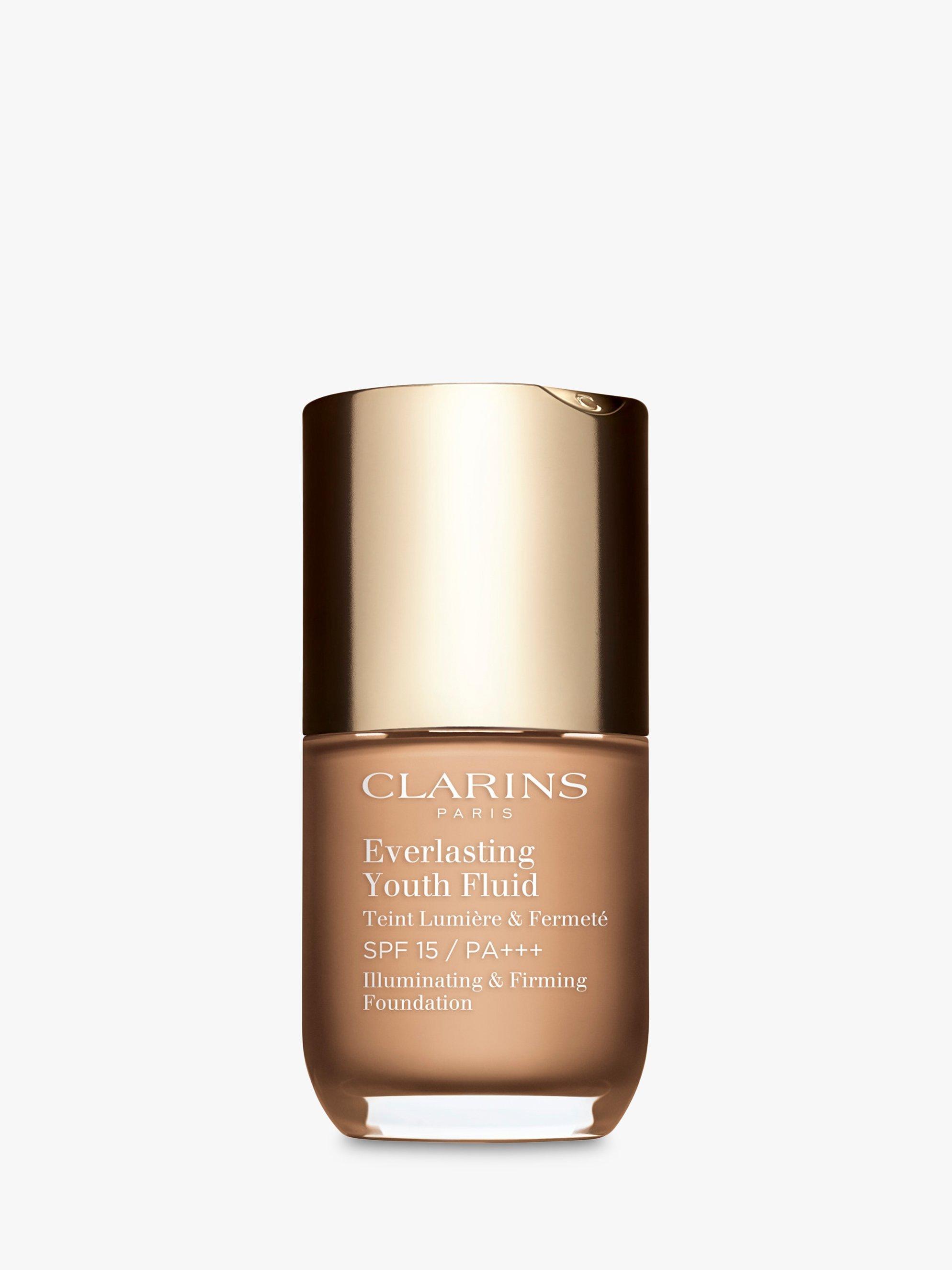 Product image 1 of 3, which shows Clarins Everlasting Youth Fluid Foundation SPF 15, 110 Honey