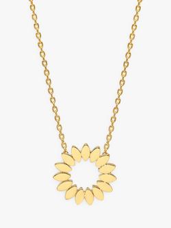 Estella Bartlett Modern Floral Pendant Necklace, Gold, Gold