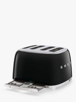 Smeg TSF03 4-Slice Toaster - view 2, Black