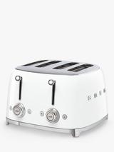 Smeg TSF03 4-Slice Toaster, White