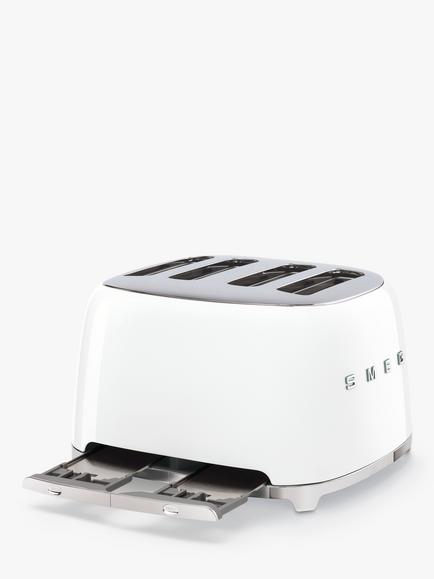 Smeg TSF03 4-Slice Toaster - view 2, White