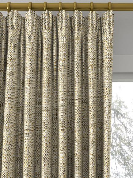 John Lewis Tonal Weave Made to Measure Curtains or Roman Blind, Natural - view 2, Natural