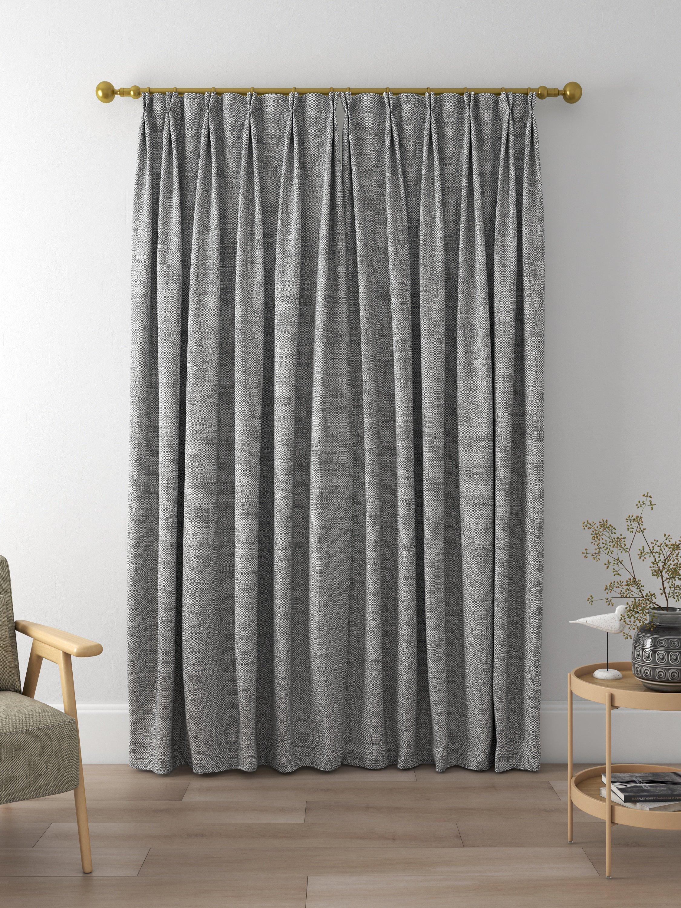 John Lewis Tonal Weave Made to Measure Curtains, Graphite