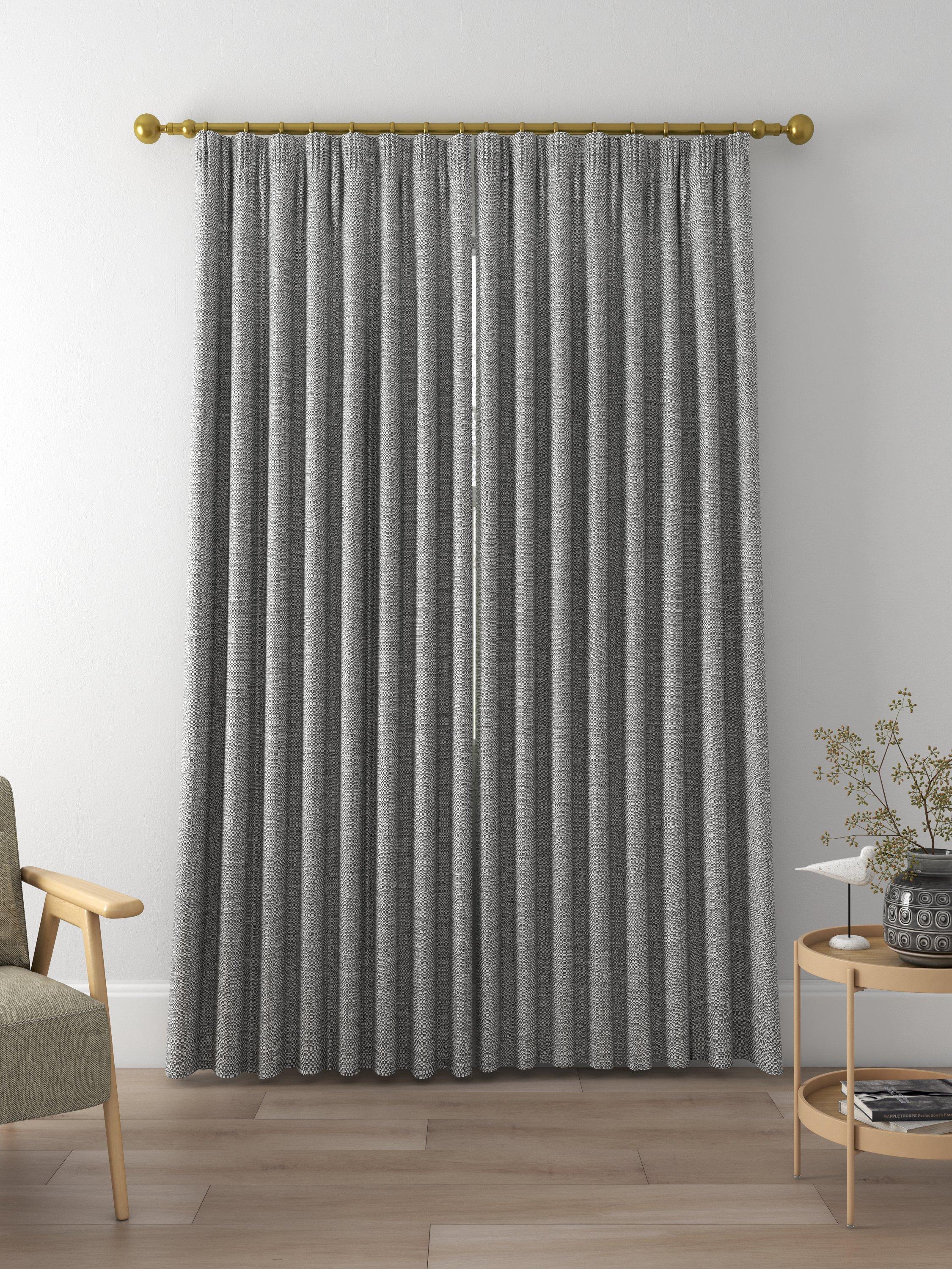 John Lewis Tonal Weave Made to Measure Curtains, Graphite
