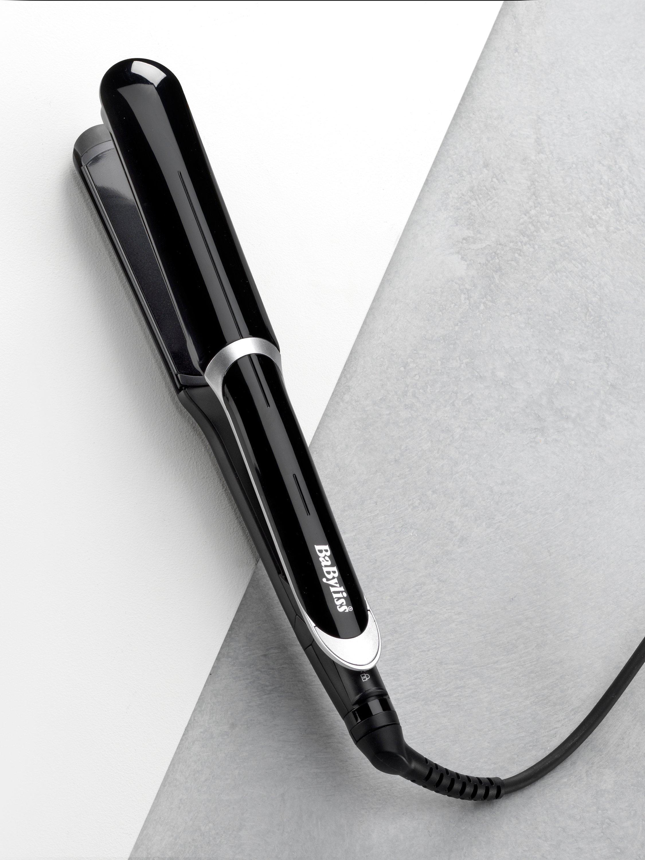 Product image 3 of 6, which shows BaByliss Super Smooth Wide Hair Straighteners, Black