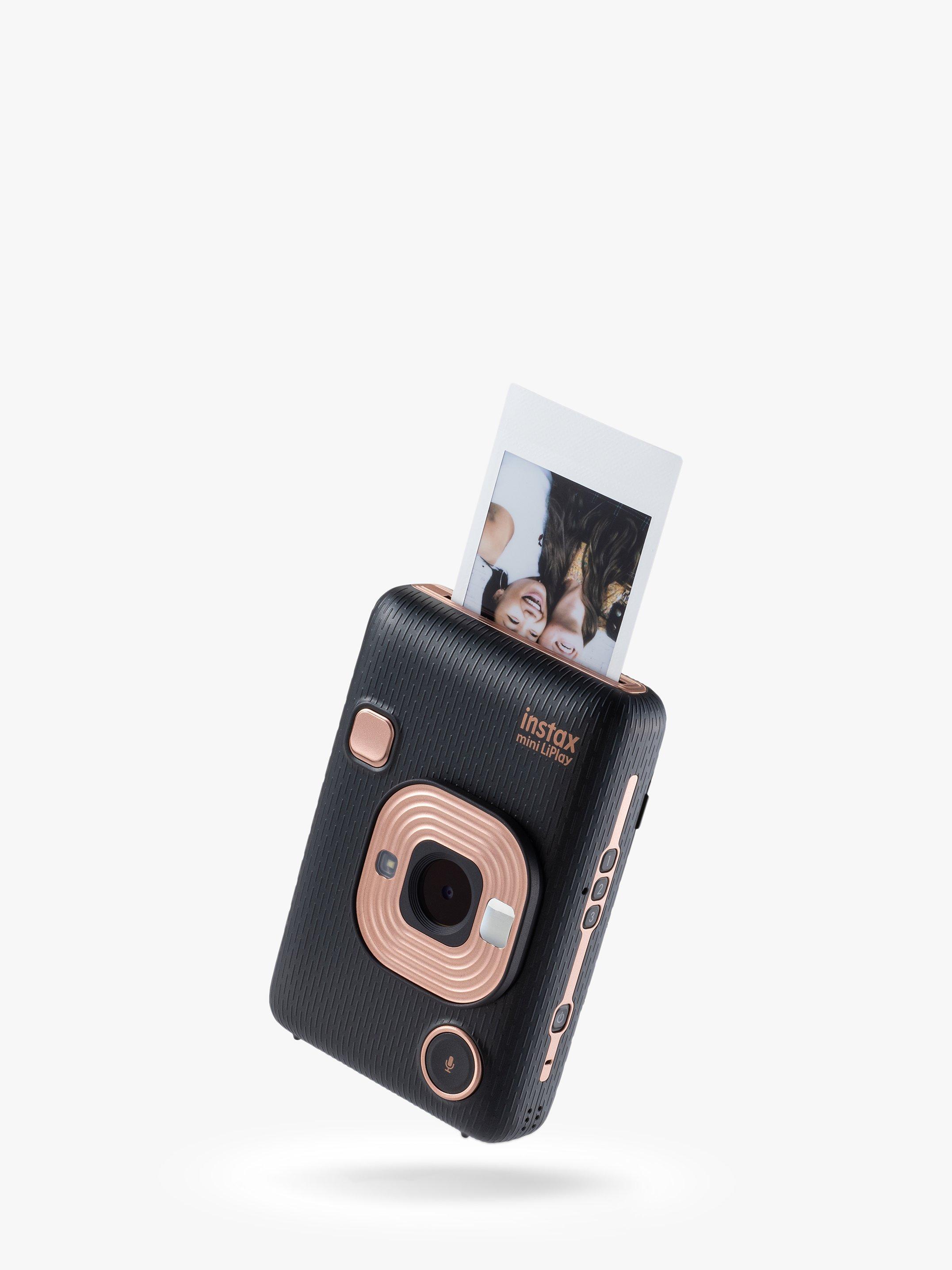Fujifilm Instax Mini LiPlay Hybrid Instant Camera with 2.7" LCD Screen & Built-in Flash, Elegant Black
