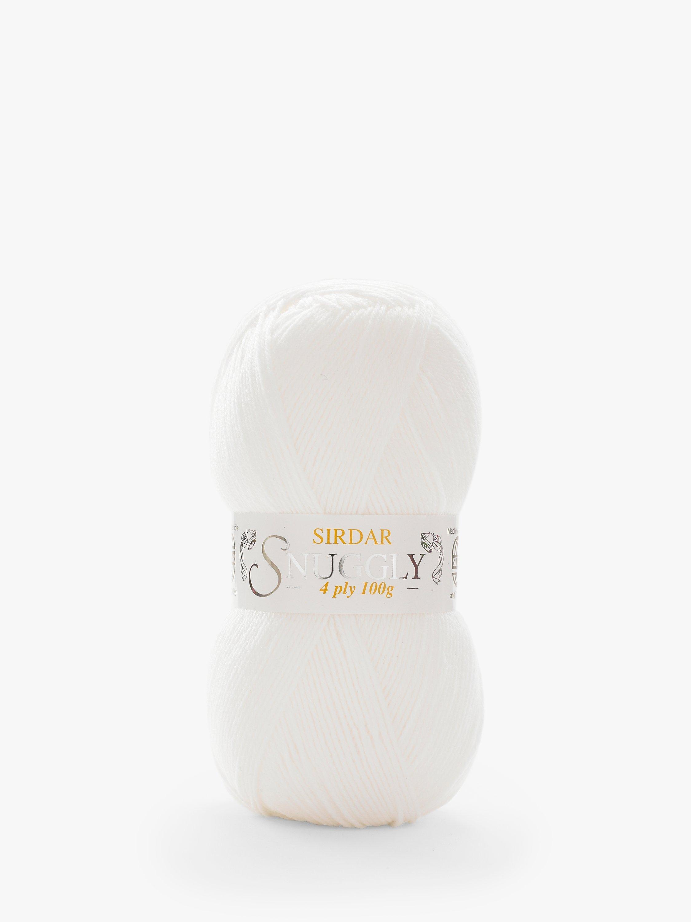 Sirdar Snuggly 4 Ply Yarn, 100g, White