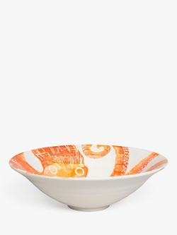 BlissHome Creatures Octopus Salad Bowl, 30cm, Orange, Orange