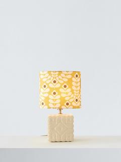 Orla Kiely Juniper Stem Ceramic Table Lamp, Yellow