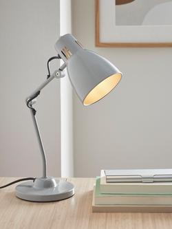 John Lewis Tony Desk Lamp - view 2, Grey