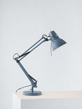 John Lewis Elliott Desk Lamp, Gloss Slate Blue