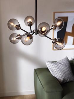 John Lewis Orb Multi Armed Ceiling Light - view 2, Smoke