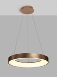 John Lewis Radiance LED Hoop Ceiling Light, Brushed Gold