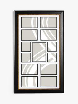 John Lewis Multi-aperture Photo Frame, 13 Photo, Black/Gold, Black/Gold