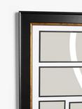 John Lewis Multi-aperture Photo Frame, 13 Photo, Black/Gold