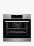 AEG BES355010M Built In Electric Single Oven with Steam Function, Stainless Steel