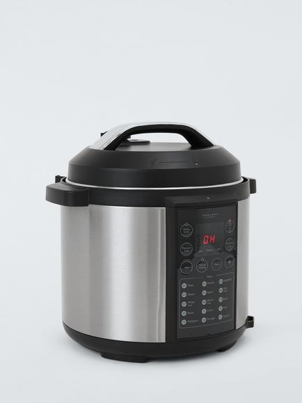 John Lewis JLPC166 Stainless Steel Electric Multi Cooker, 4L, Silver