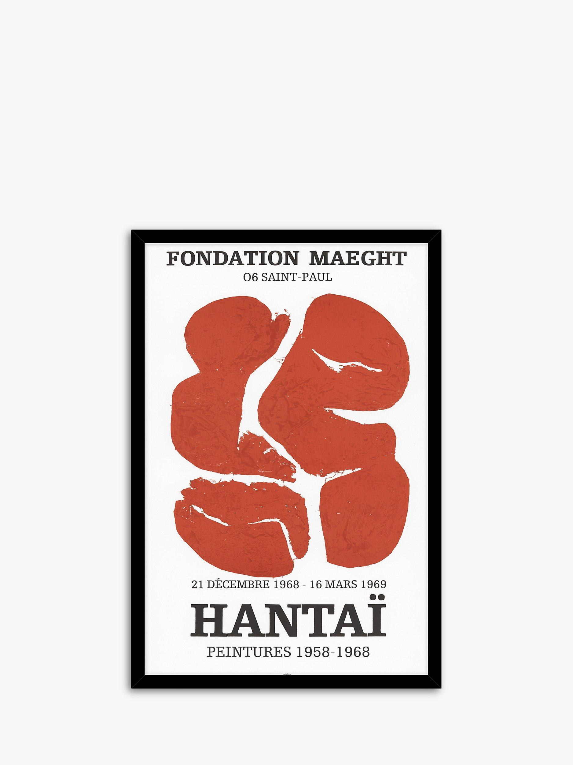 Galerie Maeght - Simon Hantai Exhibition Poster Framed Print, 73.5 x 51.5cm