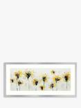 John Lewis Green Lili 'Fields Of Gold' Framed Print & Mount, 49.5 x 104.5cm, Yellow/Multi