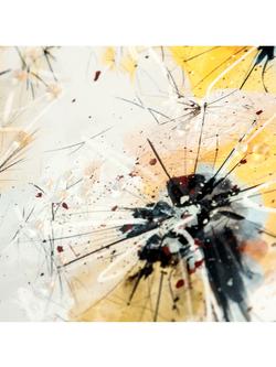 John Lewis Green Lili 'Fields Of Gold' Framed Print & Mount, 49.5 x 104.5cm, Yellow/Multi - view 2, Yellow/Multi