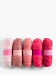 Habico Wool Felting Tops, Pack of 5, 113g, Pink