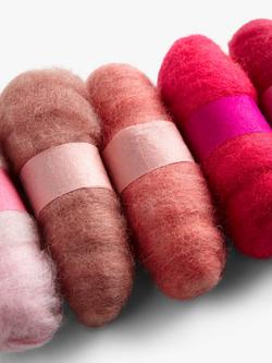 Habico Wool Felting Tops, Pack of 5, 113g - view 2, Pink